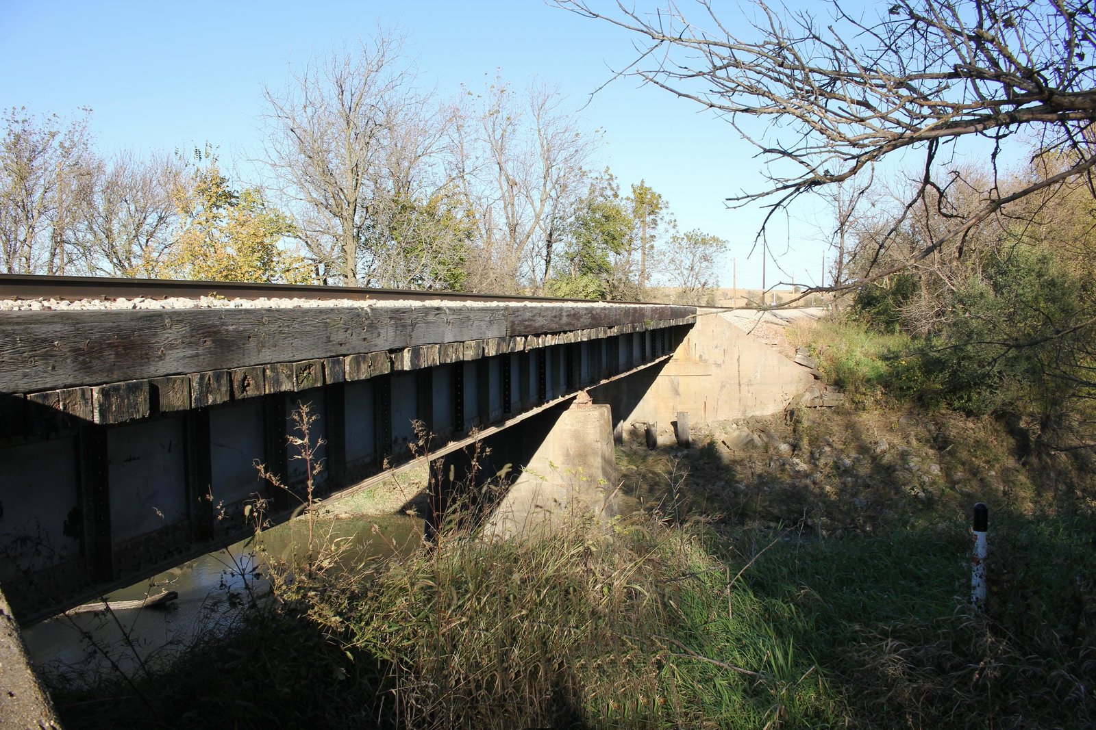 Looking east
